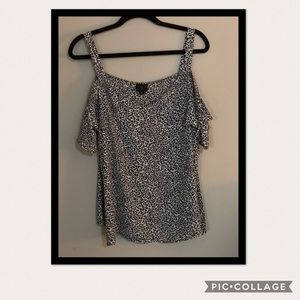 X-Large Worthington Cheetah Print Blouse